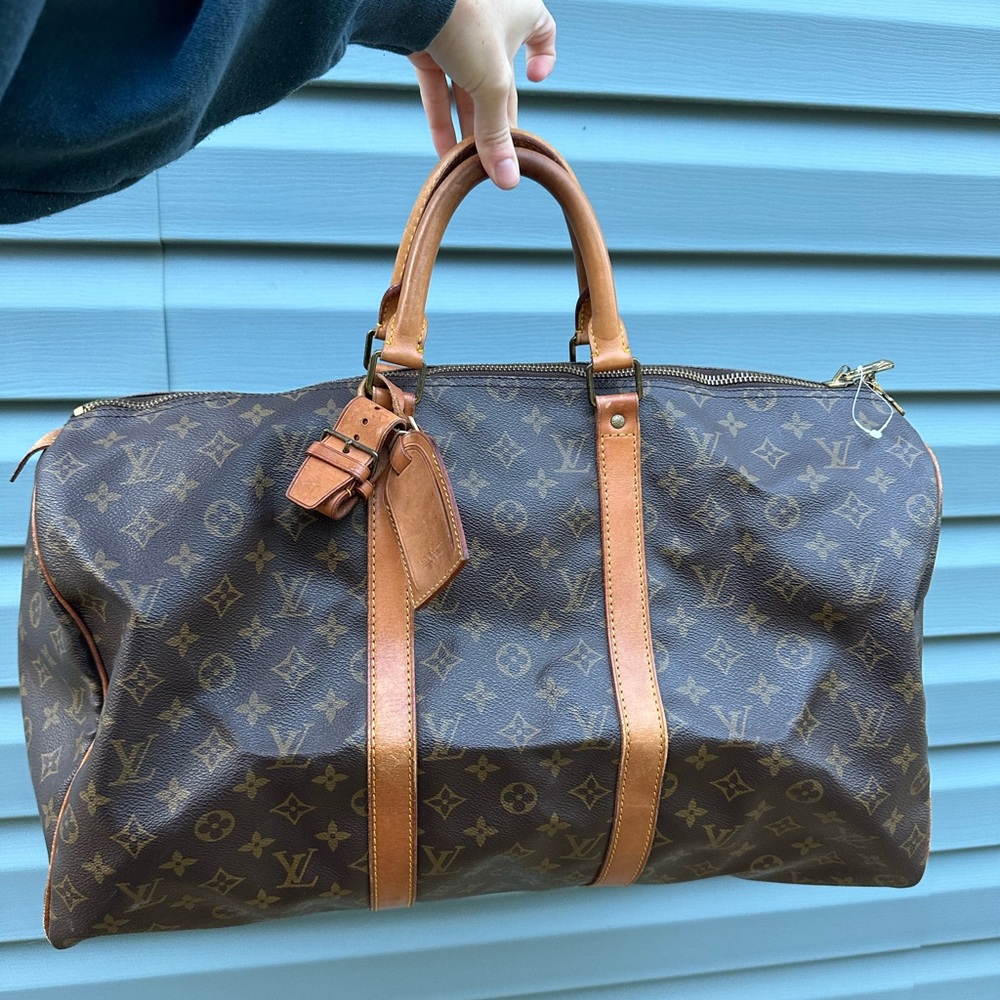 Authentic Louis Vuitton Boston Bag Keepall 50 MB8907